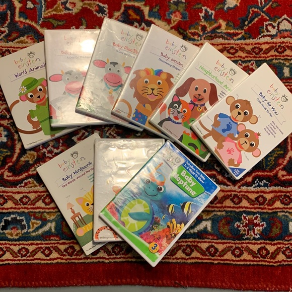 baby einstein Media Set Of 8 Baby Einstein Dvds Educational Bundle